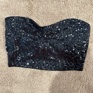 Women’s Express Black Sequin tube top - Small